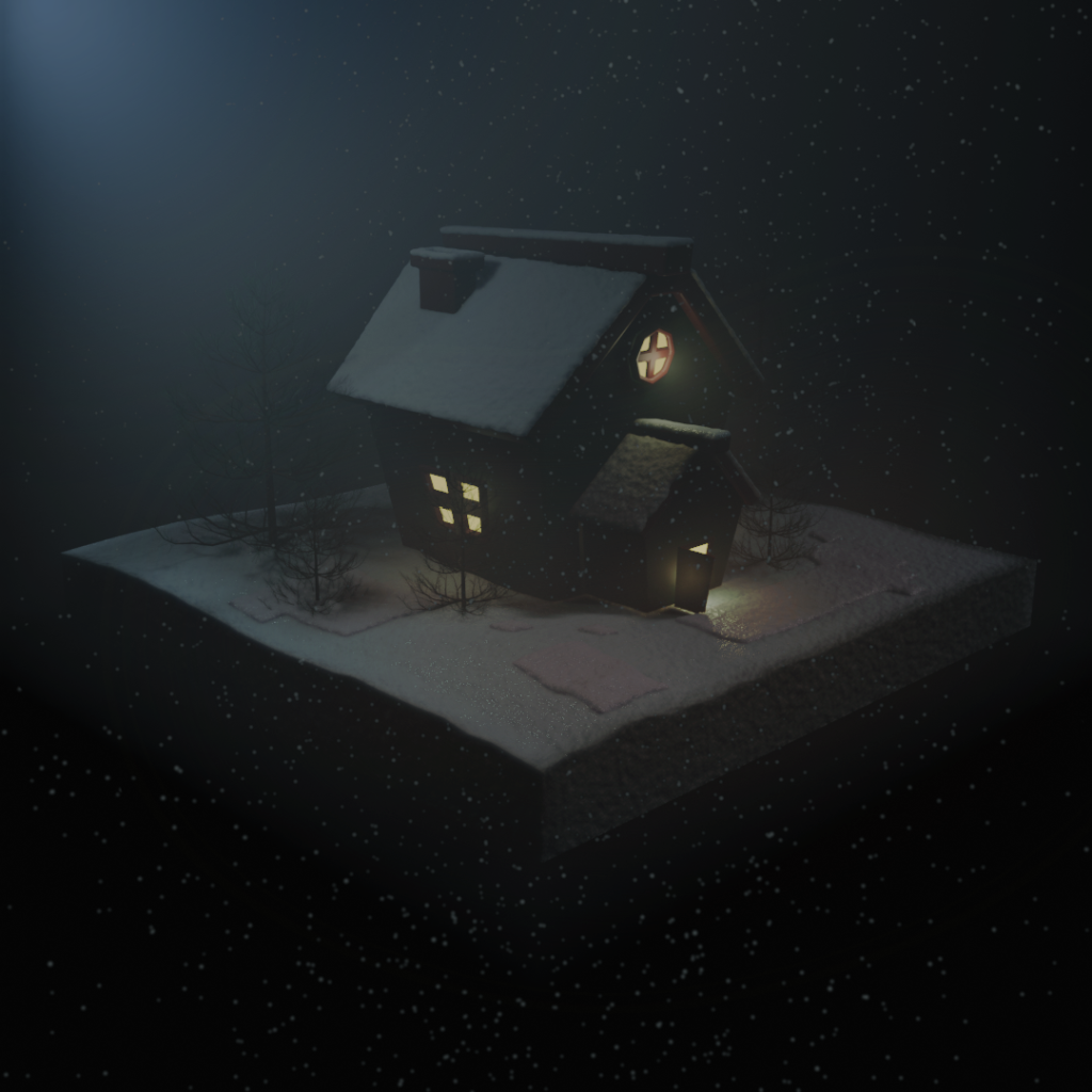 Winter Hut render